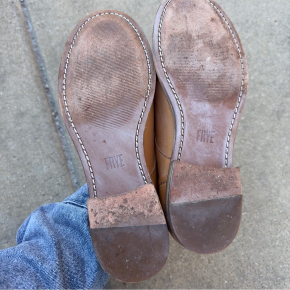 Frye Tan Leather Loafers - Picture 8 of 9
